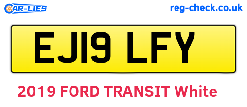 EJ19LFY are the vehicle registration plates.