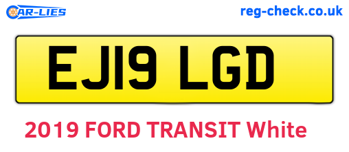 EJ19LGD are the vehicle registration plates.