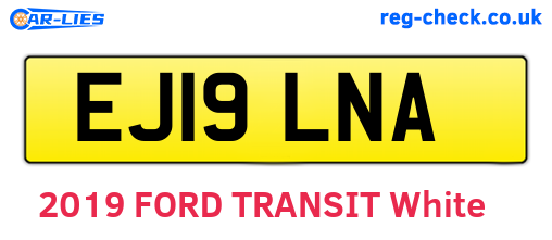 EJ19LNA are the vehicle registration plates.