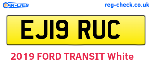 EJ19RUC are the vehicle registration plates.
