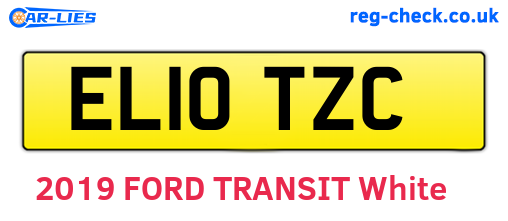 EL10TZC are the vehicle registration plates.