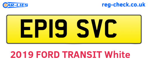 EP19SVC are the vehicle registration plates.
