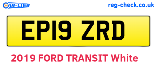 EP19ZRD are the vehicle registration plates.