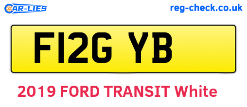 F12GYB are the vehicle registration plates.