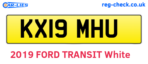 KX19MHU are the vehicle registration plates.