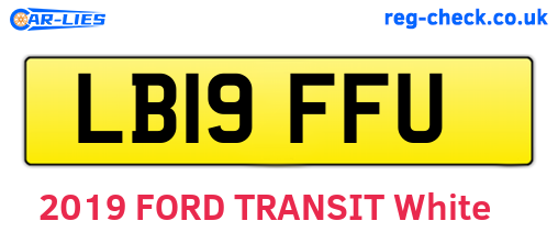 LB19FFU are the vehicle registration plates.