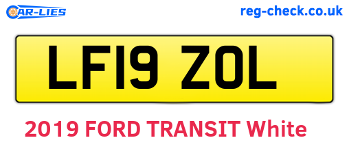 LF19ZOL are the vehicle registration plates.