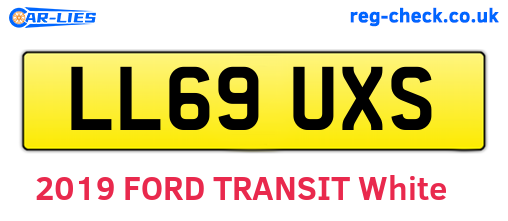 LL69UXS are the vehicle registration plates.