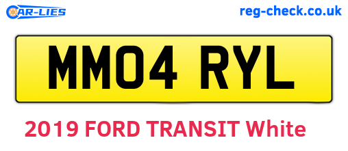 MM04RYL are the vehicle registration plates.