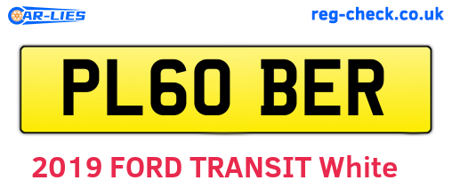 PL60BER are the vehicle registration plates.