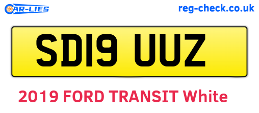 SD19UUZ are the vehicle registration plates.