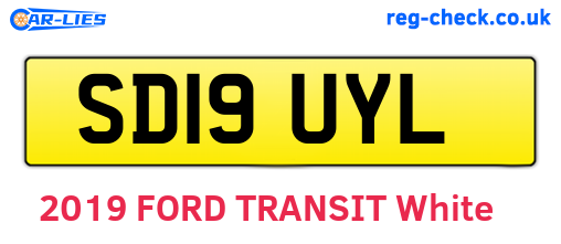 SD19UYL are the vehicle registration plates.