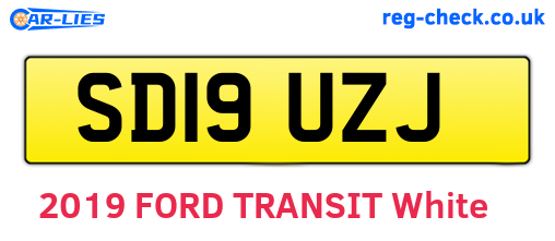 SD19UZJ are the vehicle registration plates.