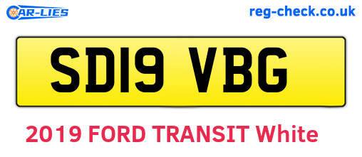 SD19VBG are the vehicle registration plates.