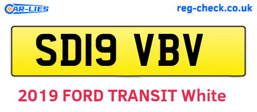 SD19VBV are the vehicle registration plates.