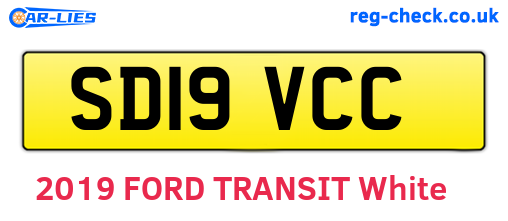 SD19VCC are the vehicle registration plates.
