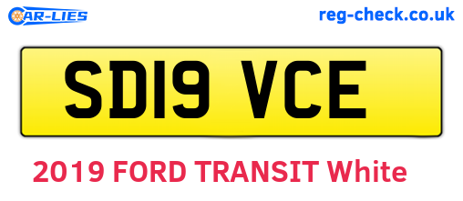 SD19VCE are the vehicle registration plates.