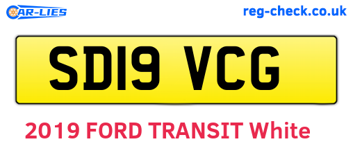 SD19VCG are the vehicle registration plates.