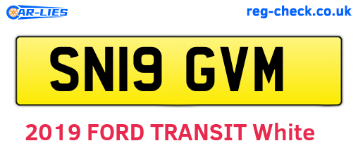 SN19GVM are the vehicle registration plates.