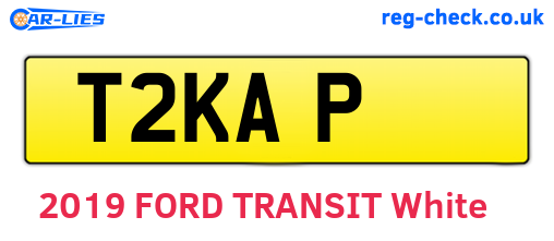 T2KAP are the vehicle registration plates.