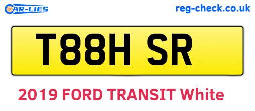 T88HSR are the vehicle registration plates.