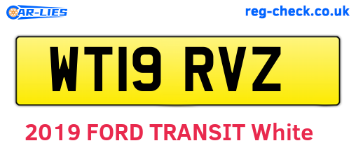 WT19RVZ are the vehicle registration plates.