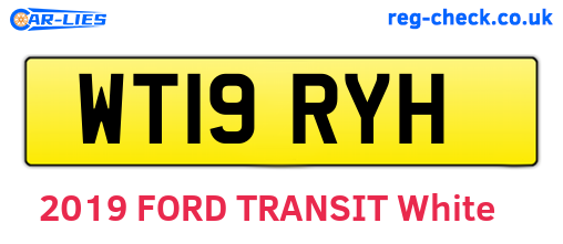WT19RYH are the vehicle registration plates.