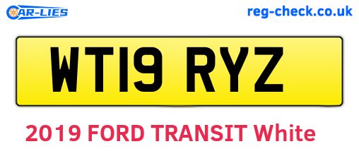 WT19RYZ are the vehicle registration plates.