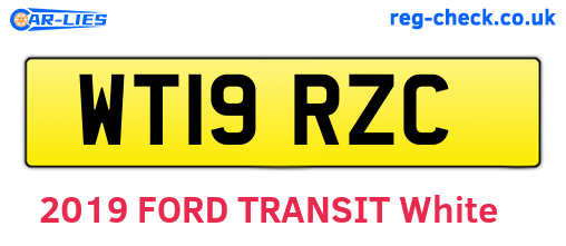 WT19RZC are the vehicle registration plates.