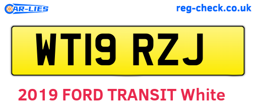 WT19RZJ are the vehicle registration plates.