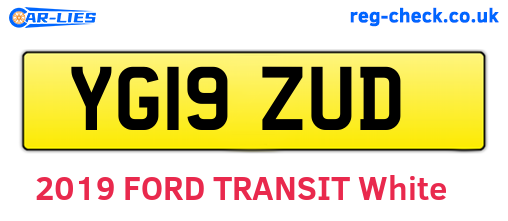 YG19ZUD are the vehicle registration plates.