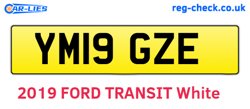 YM19GZE are the vehicle registration plates.