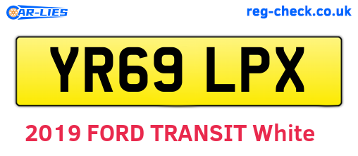 YR69LPX are the vehicle registration plates.