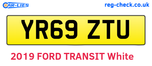YR69ZTU are the vehicle registration plates.