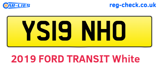 YS19NHO are the vehicle registration plates.