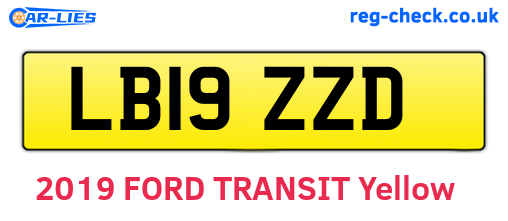 LB19ZZD are the vehicle registration plates.