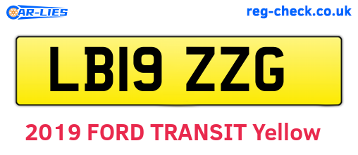 LB19ZZG are the vehicle registration plates.