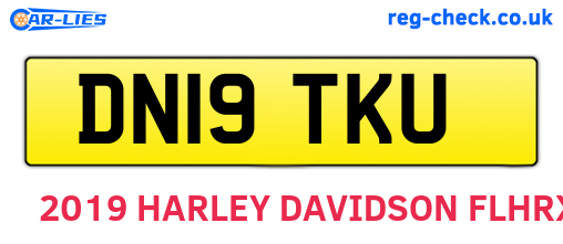 DN19TKU are the vehicle registration plates.