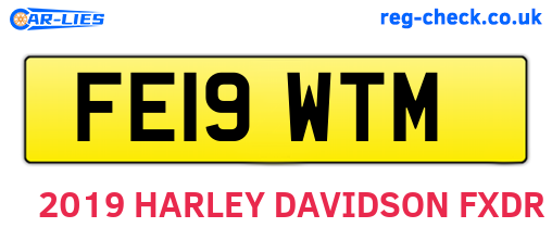 FE19WTM are the vehicle registration plates.