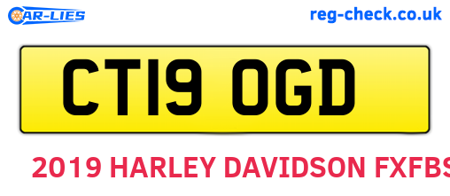 CT19OGD are the vehicle registration plates.