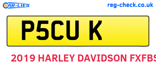 P5CUK are the vehicle registration plates.