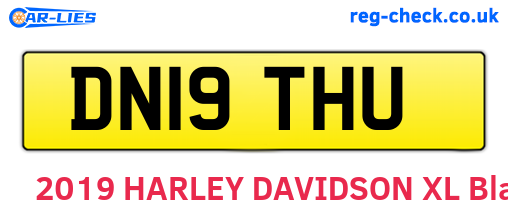 DN19THU are the vehicle registration plates.