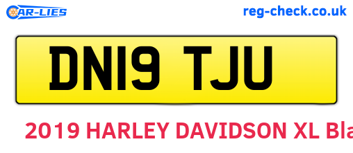 DN19TJU are the vehicle registration plates.