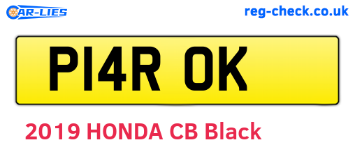 P14ROK are the vehicle registration plates.