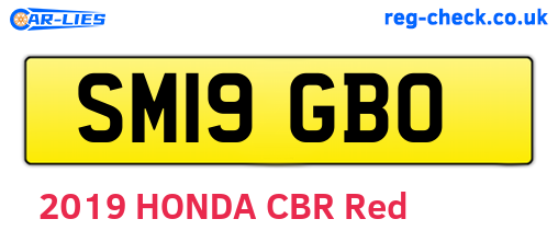 SM19GBO are the vehicle registration plates.