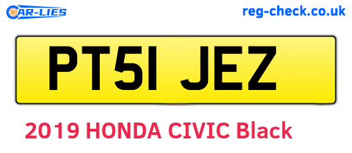 PT51JEZ are the vehicle registration plates.