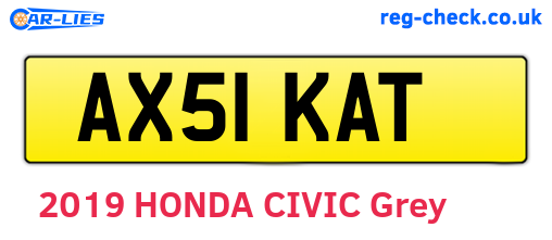 AX51KAT are the vehicle registration plates.