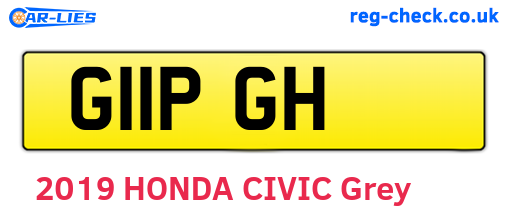 G11PGH are the vehicle registration plates.