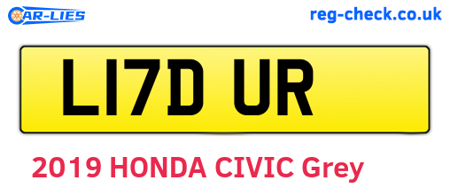 L17DUR are the vehicle registration plates.