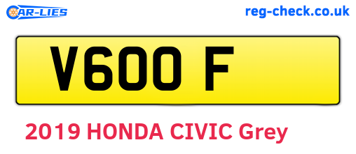 V6OOF are the vehicle registration plates.